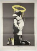 Banksy (b 1974-)'Forgive Us Our Trespassing', Original double-sided poster and Don't Panic pack 2...