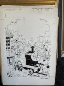Thomas The Tank Engine & Friends Original Artwork, Signed By Timothy Marwood Full Page