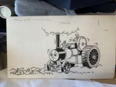 Thomas The Tank Engine & Friends Original Artwork, Signed By Timothy Marwood Trevor