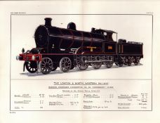The London & North Western Railway Coloured Antique Book Plate.
