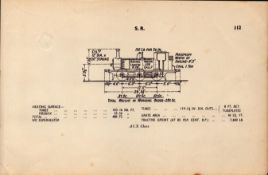 Southern Railway “A1/X Class” Locomotive Detailed Diagram 85-Year-Old.