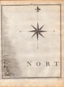 Northumbria South Shields Tynemouth Blyth John Cary’s Antique 1794 Map.
