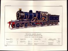 The Great Eastern Railway Detailed Coloured Antique Book Plate.
