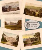 Job Lot Gilt-Edge Coloured Victorian Antique Book Plates Derbyshire.