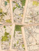 Job Lot 15 Authentic Maps Directory of London and Suburbs 87-Year-Old-Prints-1.