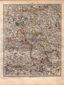 Reading Newbury Oxford Woodstock Wendover John Cary's Map of 1794.