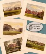 County Kent 150 Years-Old Job Lot Gilt-Edge Coloured Victorian Antique Book Plates.