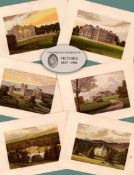 Ireland Job Lot 150 Years-Old Gilt-Edge Coloured Victorian Antique Book Plates-2.