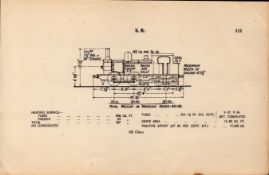 Southern Railway “O2-Class” Locomotive Detailed Diagram 85-Year-Old.