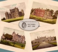 Nottinghamshire Job Lot Gilt-Edge Coloured Victorian Antique Book Plates.