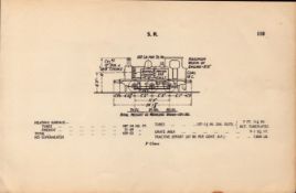 Southern Railway “P-Class” Locomotive Detailed Diagram 85-Year-Old.