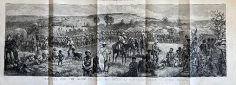 Zulu War 1879 March to Ulundi Occupation By British Troops Antique Print 45