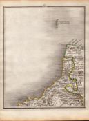 Lundy Island Camelford Launceston- John Cary's Antique 230 Years-Old 1794 Map.