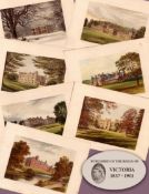 Job Lot Gilt-Edge Coloured Victorian Antique Book Plates - County of Yorkshire-2.