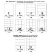 25 x Brand New Packs of Assorted Multi Printer Labels RRP £5.29 ea