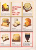 Original 58-Year-Old 1966 Guinness Guide To English Cheese Print GE 4155 #-32.