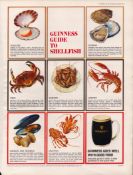 Original 58-Year-Old 1966 Guinness Guide To Shellfish Print GE 4152 #-36.