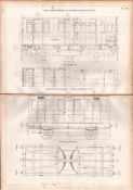 1st Class Carriage The Great Eastern Railway Antique Scarce Diagram-24.