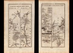 Ireland Rare 177 Antique 245 Yr-Old Map Carlow Wicklow Kildare Laois Offaly