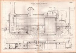 Express Passenger Locomotive Manchester Antique Scarce Diagram-36.