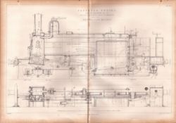 Passenger Engine London Metropolitan Railway Antique Scarce Diagram-30.
