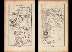 Ireland Rare 177 Antique 245 Yr-Old Map Dublin Rock of Cashel Newport Tipperary