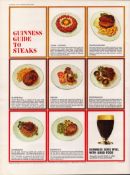 Original 58-Year-Old 1966 Guinness Guide To Steaks Print GE 4102 - #-30.
