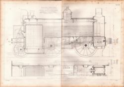 Goods Engine G.S.W.R Railway Inchicore Dublin Ireland Antique Diagram-13.
