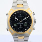 Omega / Seamaster Polaris Chronograph - Gentlemen's Gold/Steel Wristwatch