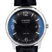 Eterna / Vaughan Automatic Big Date - Gentlemen's Steel Wristwatch
