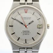 Omega / Constellation Chronometer Electronic F300Hz Date 36 Mm - Gentlemen's Steel Wristwatch