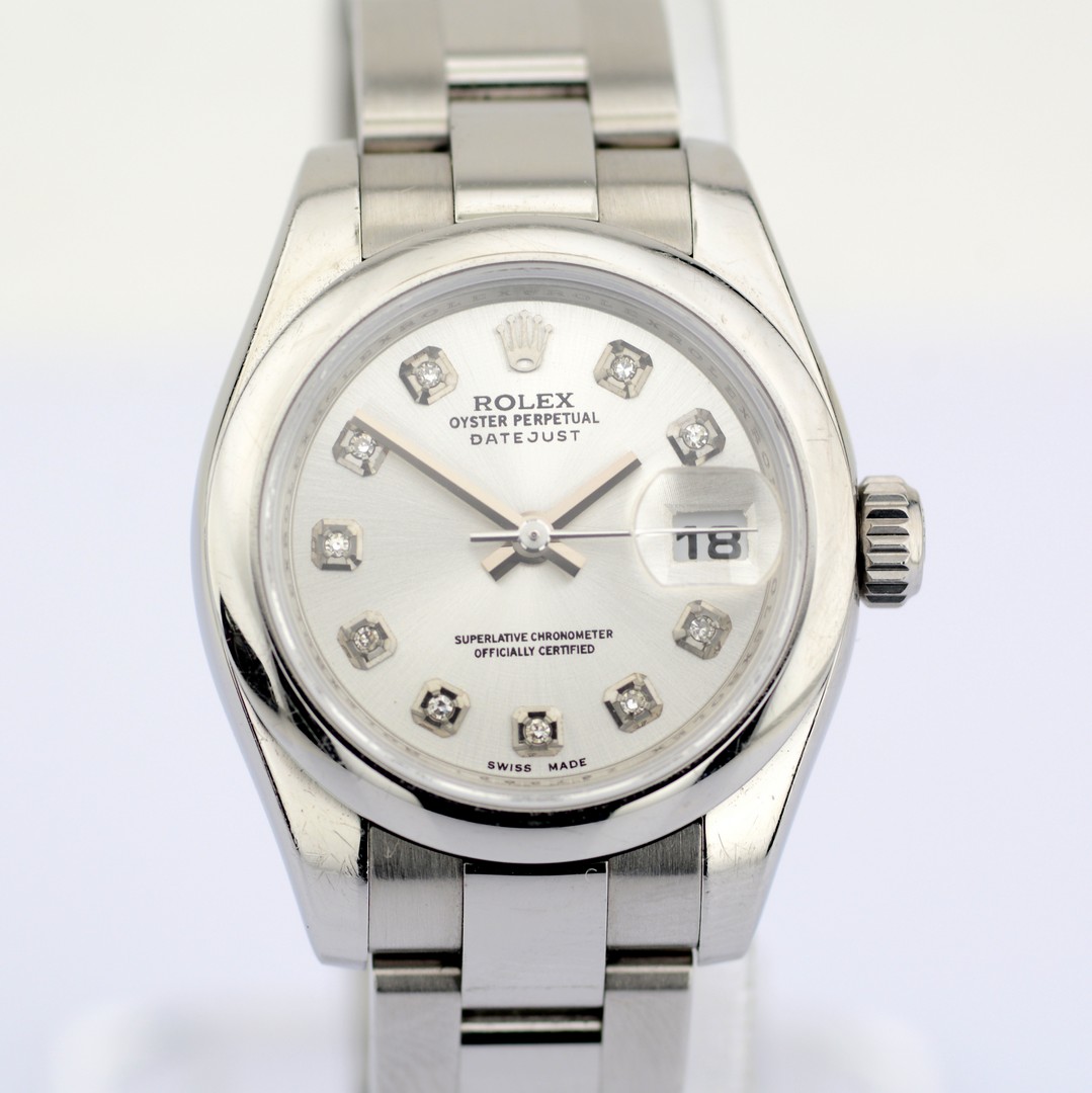 Rolex / Oyster Perpetual Diamond - Lady's Steel Wristwatch