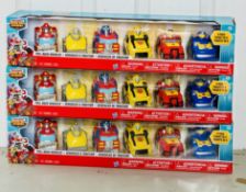 3 x Transformers Rescue Bots Academy Pull Back Cars 6 Pack