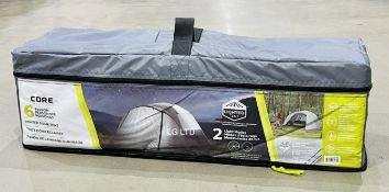 Core 6 Person Dome Lighted Tent With Integrated LED Lights New Sealed Box