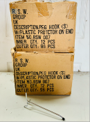 2 Boxes Retail Shop Fitting Display Peg Hooks Slatwall Pegboard 12 Pc 19cm Long 7.4 Inch