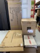 Job Lot 4 New Boxed Items To Include A Wooden Stool, Dog Kennel Mirror For Light & Influx Wav Ere...