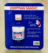 Egyptian Magic All Purpose Skin Cream 4 oz + 0.25oz Travel Size Jars New Sealed Pack