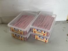 4 x Vidal Sour Strawberry Pencils New Pack BBE 7/25