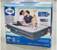 Sealy Fortech Queen Size Airbed With Built In Pump and Carry Bag New Sealed Box