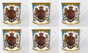 Set of 6 Royal Collection Tankards
