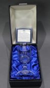 Cased Stuart Crystal Commemorative Silver Jubilee Goblet