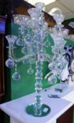 9 Arm Crystal Candelabra