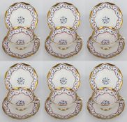 Set of 5 Grosvenor Jackson & Gosling Horentine Trios c.1910