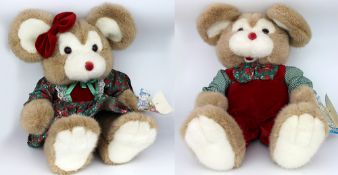 Pair of Vintage Commonwealth Toys Merry Mice