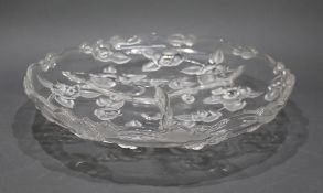 Large Crystal Vintage Italian Hors D'Oeuvres Plate