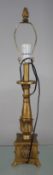 Decorative Composite Gilt Table Lamp