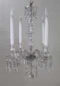 Fine Four Arm Light Crystal Chandelier