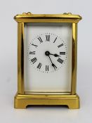 Edwardian Brass Carriage Clock Swiss Movement