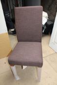 Pair of Dining Chairs - Brown