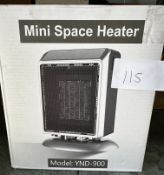 Mini Space Heater Model: YND-900. RRP £20 - Grade U